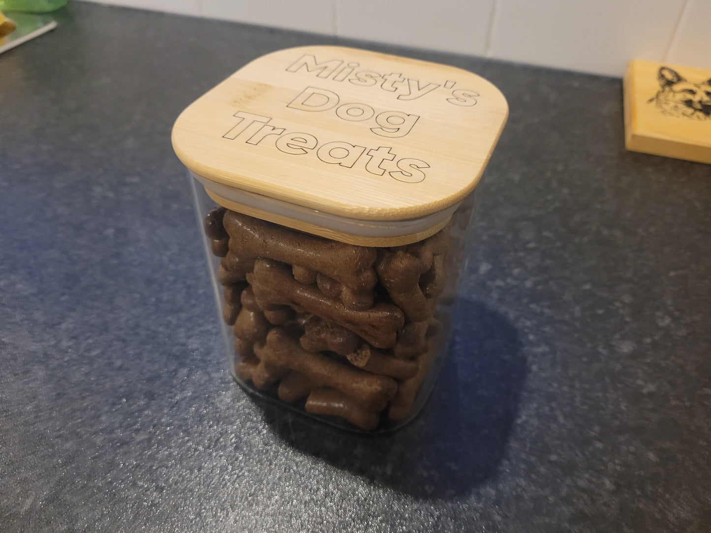 Personalised Dog Treats Jar - A Perfect Treat for Your Furry Friend!