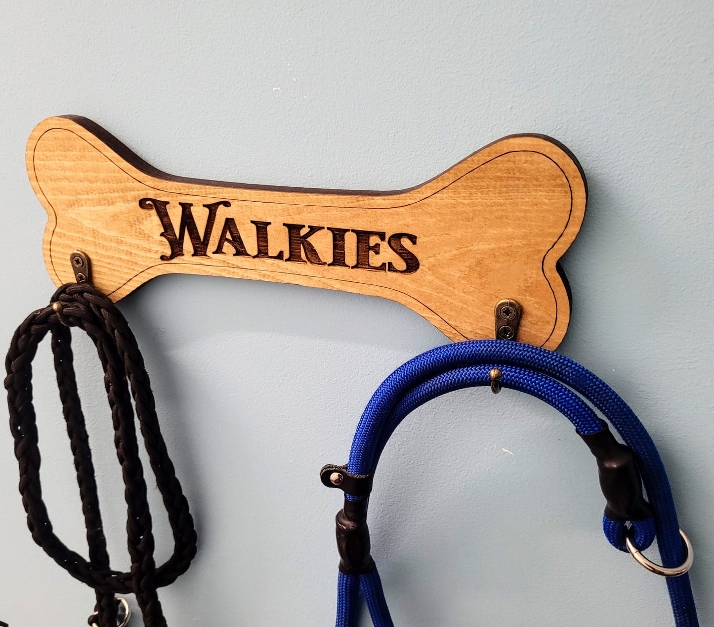 Dog Leash Holder - Walkies Solid Wood