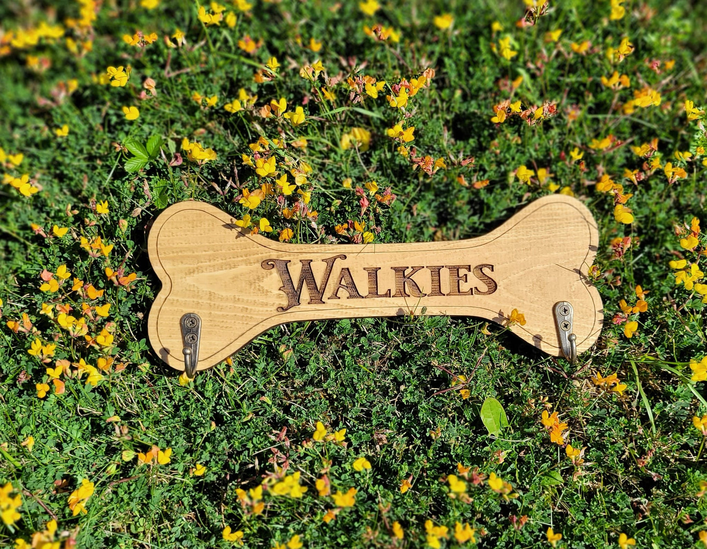 Dog Leash Holder - Walkies Solid Wood