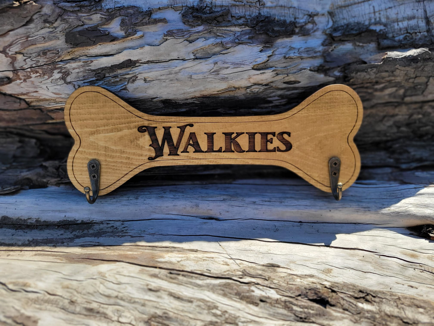 Dog Leash Holder - Walkies Solid Wood