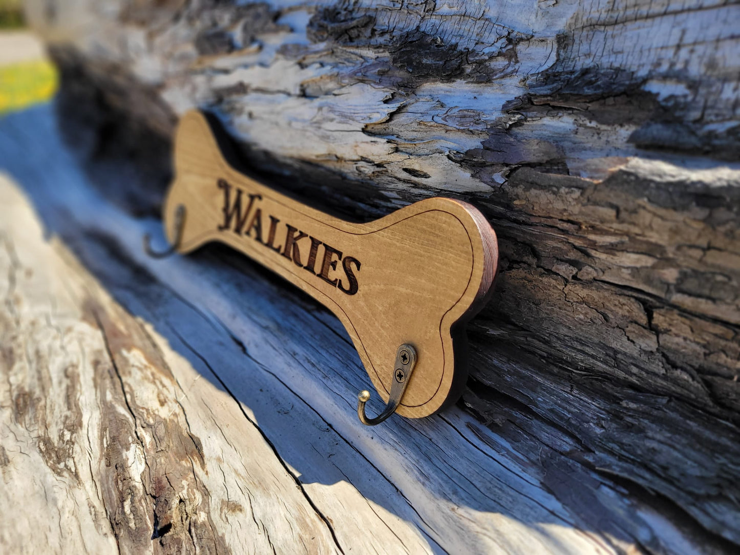 Dog Leash Holder - Walkies Solid Wood