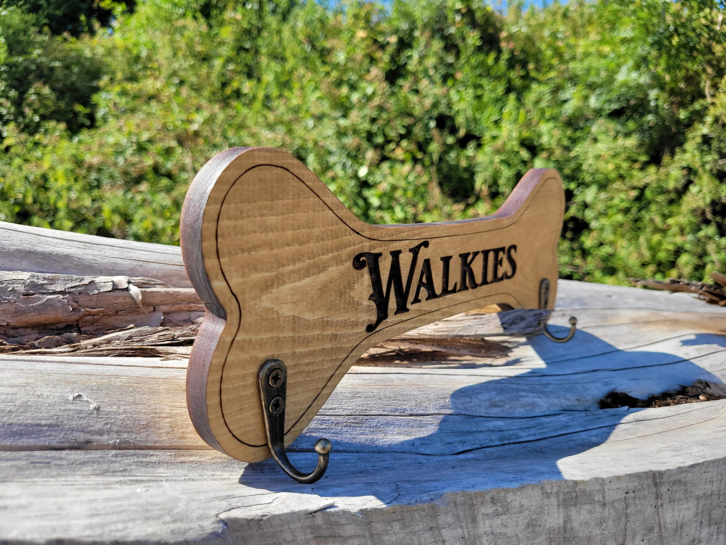 Dog Leash Holder - Walkies Solid Wood