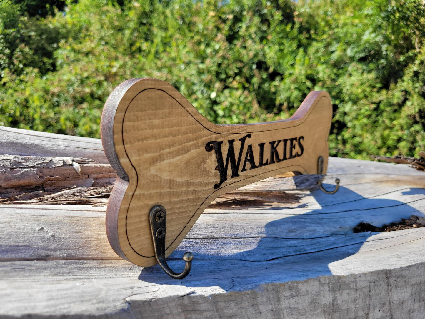 Dog Leash Holder - Walkies Solid Wood