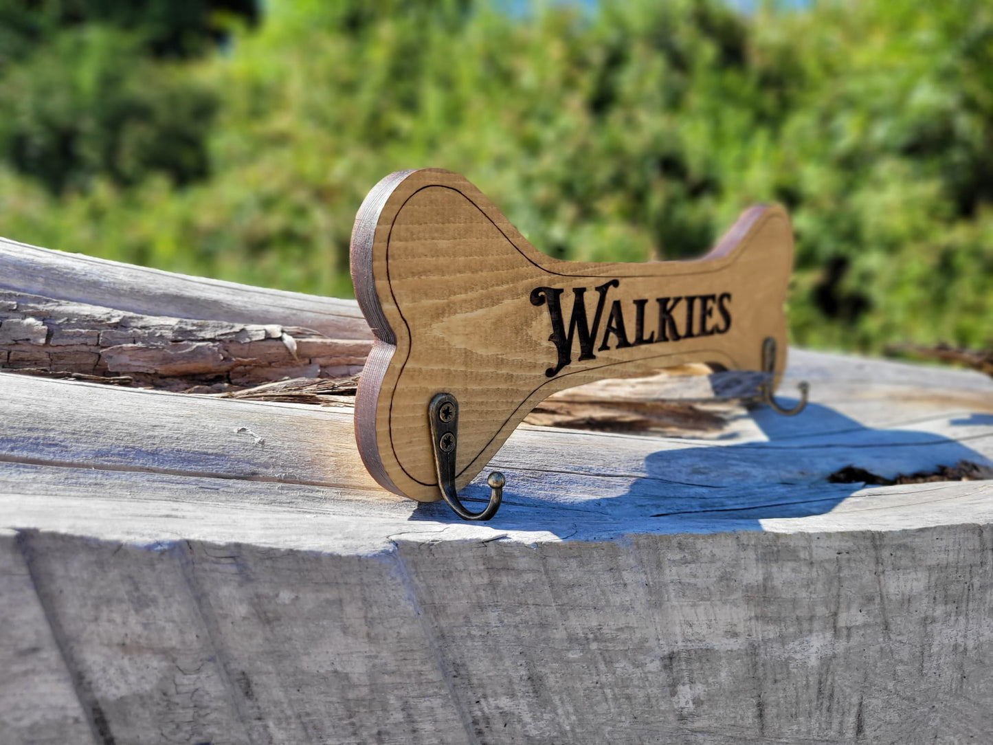 Dog Leash Holder - Walkies Solid Wood