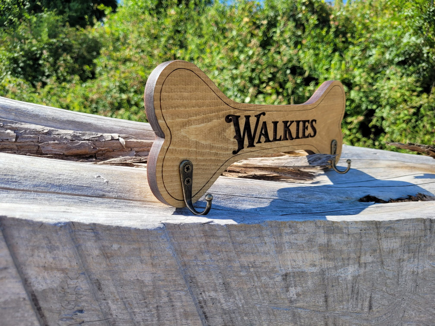 Dog Leash Holder - Walkies Solid Wood