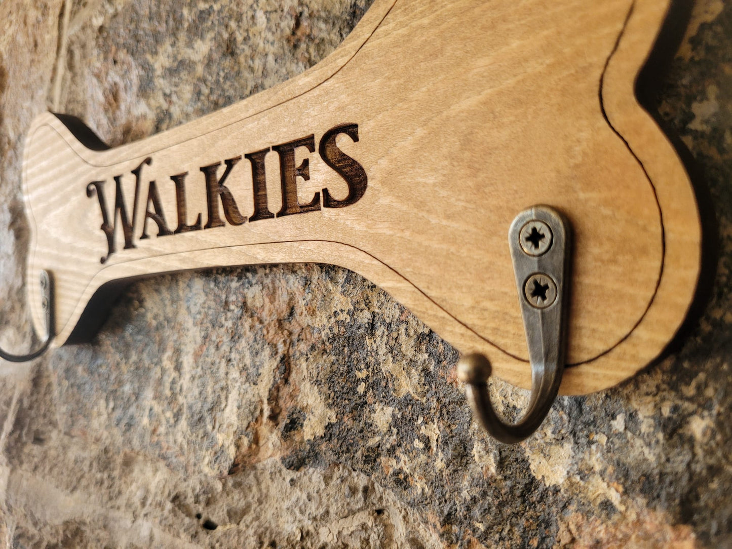 Dog Leash Holder - Walkies Solid Wood