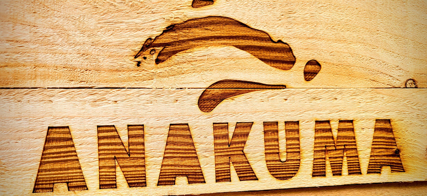 Custom Laser Engraved Company Logo Branding On Wood