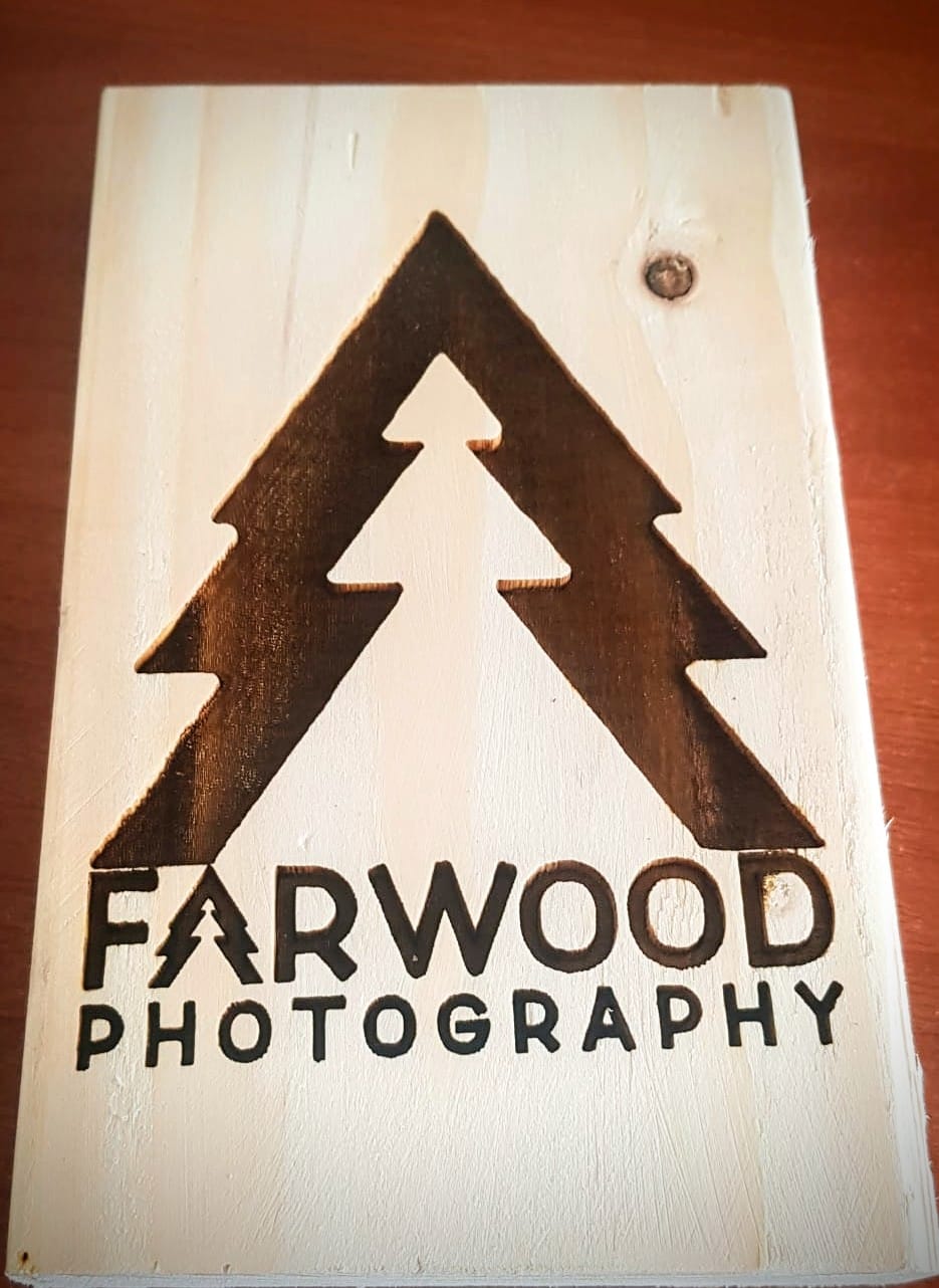 Custom Laser Engraved Company Logo Branding On Wood