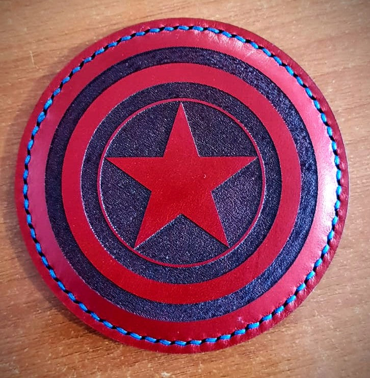 Personalised Deluxe Leather Engraved Coaster