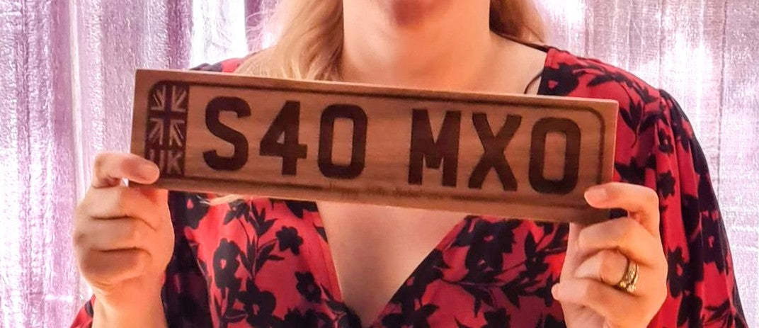 Vanity Plate Gift in Wood